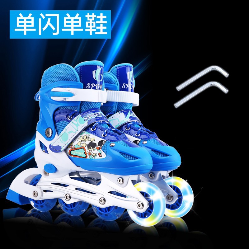 Manufactor Direct selling Skate shoes Child models Adjustable the skating shoes men and women Child Flash Inline skating Special Offer