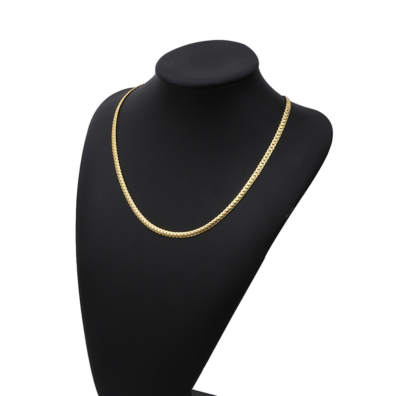 Accesorios, joyería de aleación electrochapada, collares muy vendidos, cadenas laterales unisex para hombres y mujeres_voghion.com