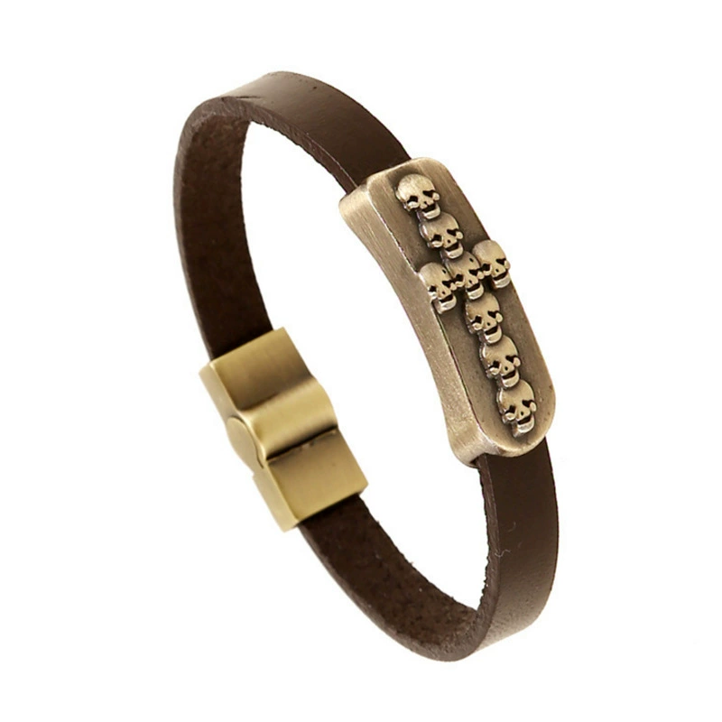 Стильная металлическая кожаная bracelet?