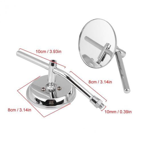Taiwan imported Harley Triumph special retro motorcycle modified round square trapezoidal rearview mirror reflector