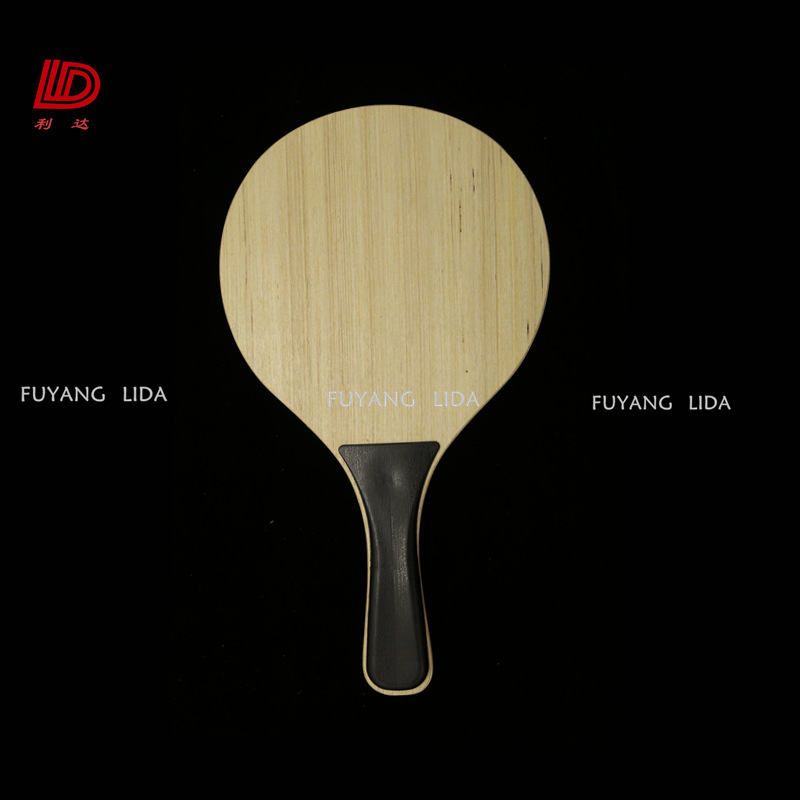 Fuyang Lida wooden  Beach shoot Tennis Veneer Training shoot customized Wood color solid wood Sandy beach Racket suit