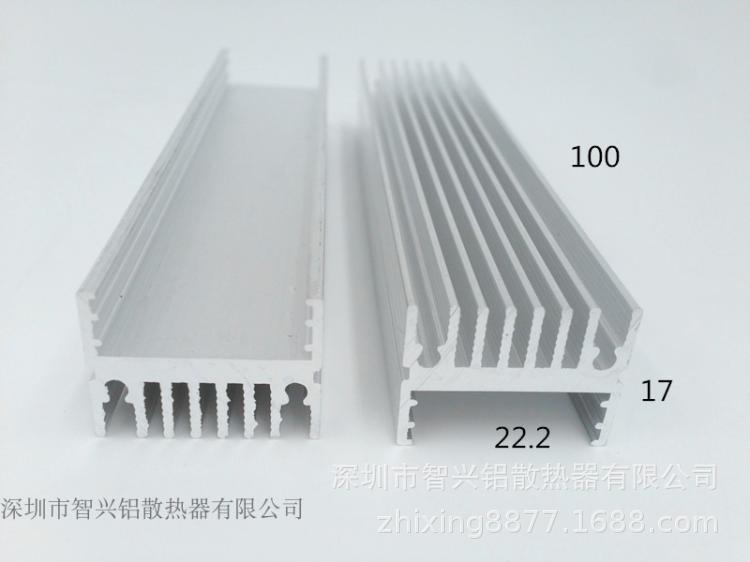 二极管散热片三极管散热片TO-220铝型材 优质散热片器22.2*17-100