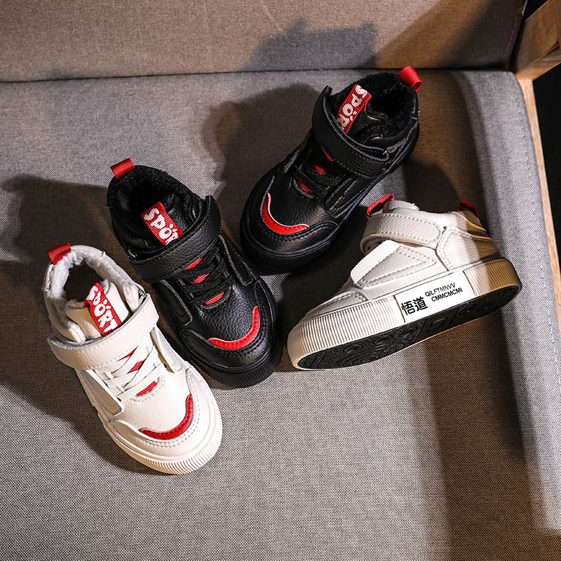 汤米兔儿童二棉鞋2018初冬季新款潮加绒加厚男童女童韩版宝宝冬鞋