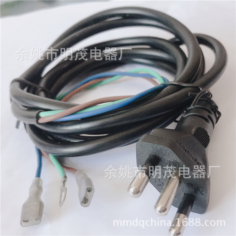 巴西电源线 三芯巴西UC认证插头电源线 巴西全铜标准电源线