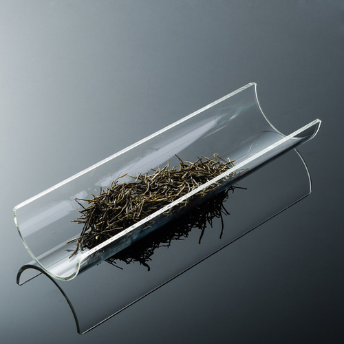 Japanese hand-made frosted glass tea with thickened and highly transparent tea lotus tea ceremony accessories with glazed tea lotus