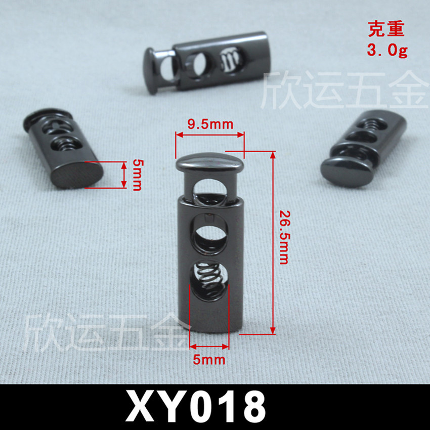 金属双孔弹簧扣 五金吊钟锌合金绳扣 金属吊钟  猪鼻扣 单孔绳扣