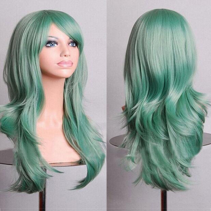 70cm cosplay假发 cos假发 长卷发高温丝多色卷发 动漫万用假发-阿里巴巴