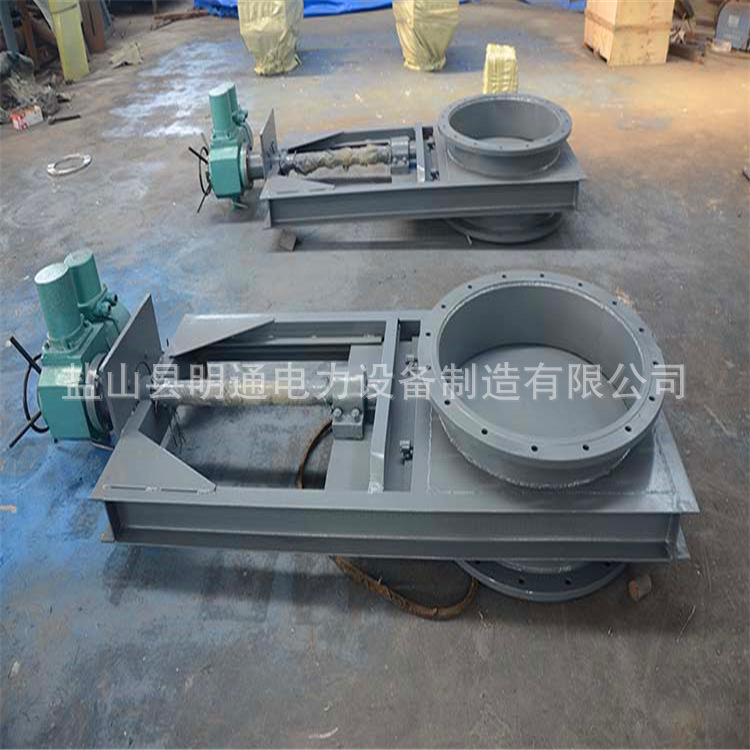 专业生产锅炉电动插板门 手动圆形插板门 气动不锈钢插板门