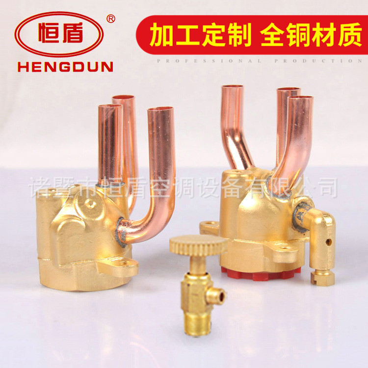 厂家销售 非标风机盘管集水头 精铸黄铜件