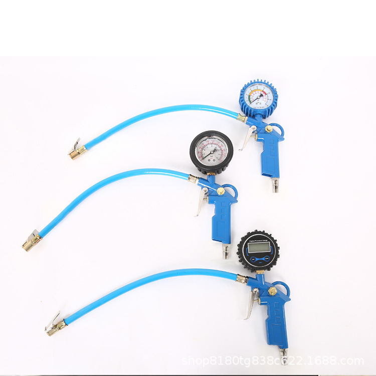 国内汽车胎压计 轮胎气压表 车用胎压表 压力表 胎压充气放气枪