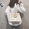 Capacious shoulder bag, cloth bag, fashionable one-shoulder bag, 2018, Korean style