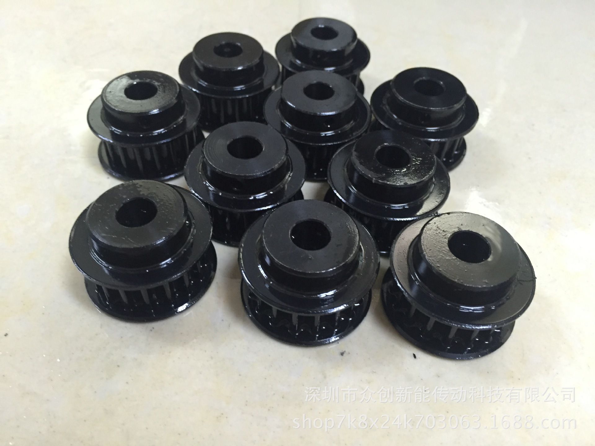 专业制造1045钢质高精密同步轮 钢发黑处理