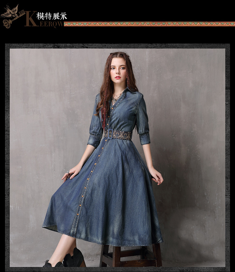 Robe femme LIAOSHI KEER QIAOWA       en Cow-boy - Ref 3326840 Image 35