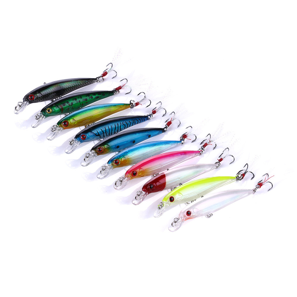 Sinking Minnow Fishing Lures 90mm 8g Hard Plastic Baits Fresh Water Bass Swimbait Tackle Gear