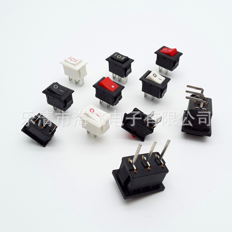 海飞电子供应10X15 15X21 船型开关各种产品系列翘板开关