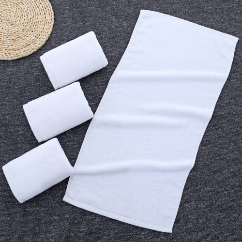 100g 21-strand white towel pure cotton linen, thickened, soft, water-absorbent and soft hotel supplies