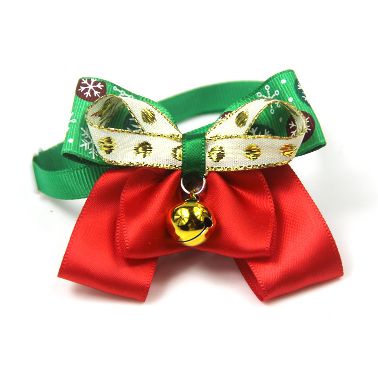 8g Weight Costume Props Event & Party Supplies Pet Accessories Type Of Pet Supplies Christmas Occasion Ribbon Material Christmas Festival Color Block, Polka Dots Pattern All Seasons Season Bowknot Design Casual Style Casual Ribbon Christmas Color Block Polka Dots Bowknot Pet Accessories 9