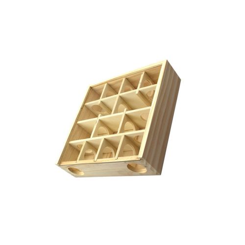 Amazon Hamster Maze Wooden Hamster Toy Supplies Log Intelligence Development Toy Solid Wood with Glass
