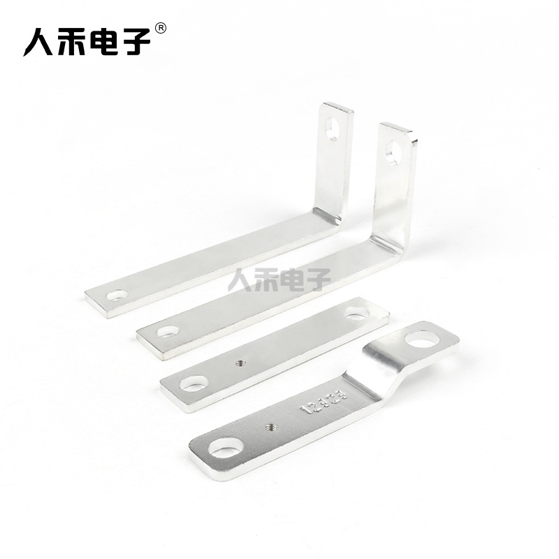 人禾电子折弯T2铜排激光打标电池紧固连接件配电设备正负极电池排