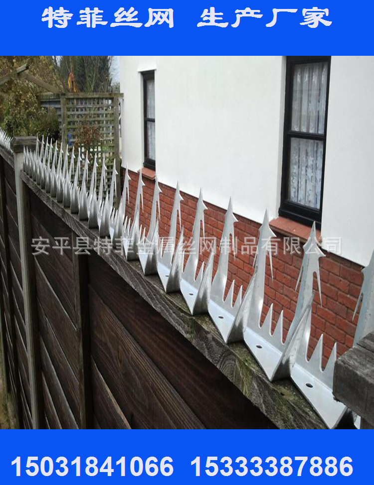 小区防盗用防爬刺钉 楼房阳台安装防盗刺钉 热镀锌防爬刺 刺钉