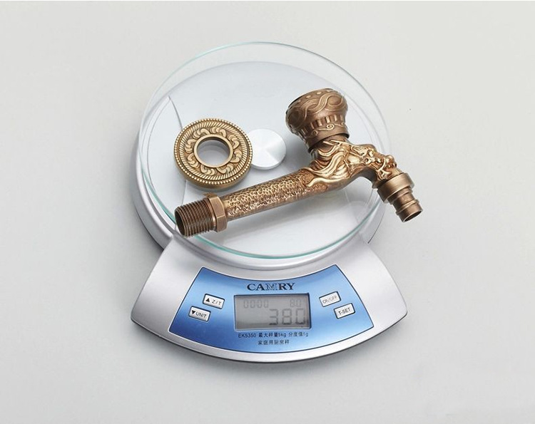 Copper antique European style retro 4 points 6 points single-cooling washing machine faucet mop sink extended faucet faucet nozzle bathroom undefined