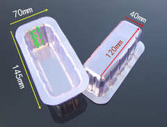 Transparent laboratory ware 1 piece sink container plastic bubble tray science model assembly building blocks accessories
