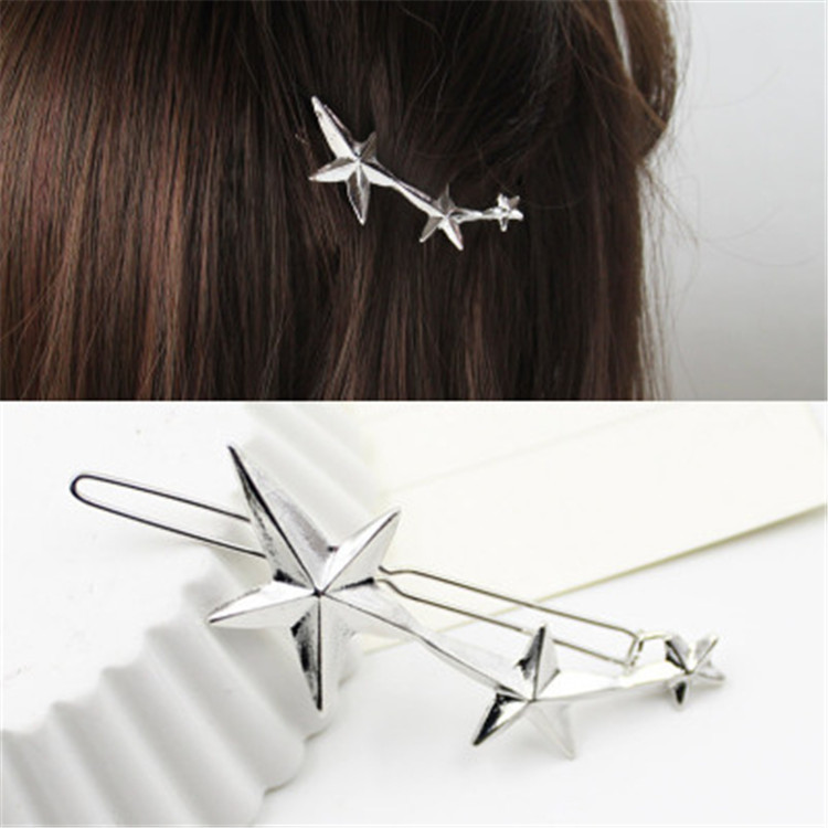 20g Weight Hair Clip Hair Accessories Type 1 Piece Quantity Daily Occasion Alloy Material Moon Pattern Women'S Gender Plating Design Simple Style Style Simple Style Moon Alloy Plating Hair Clip 1 Piece 25