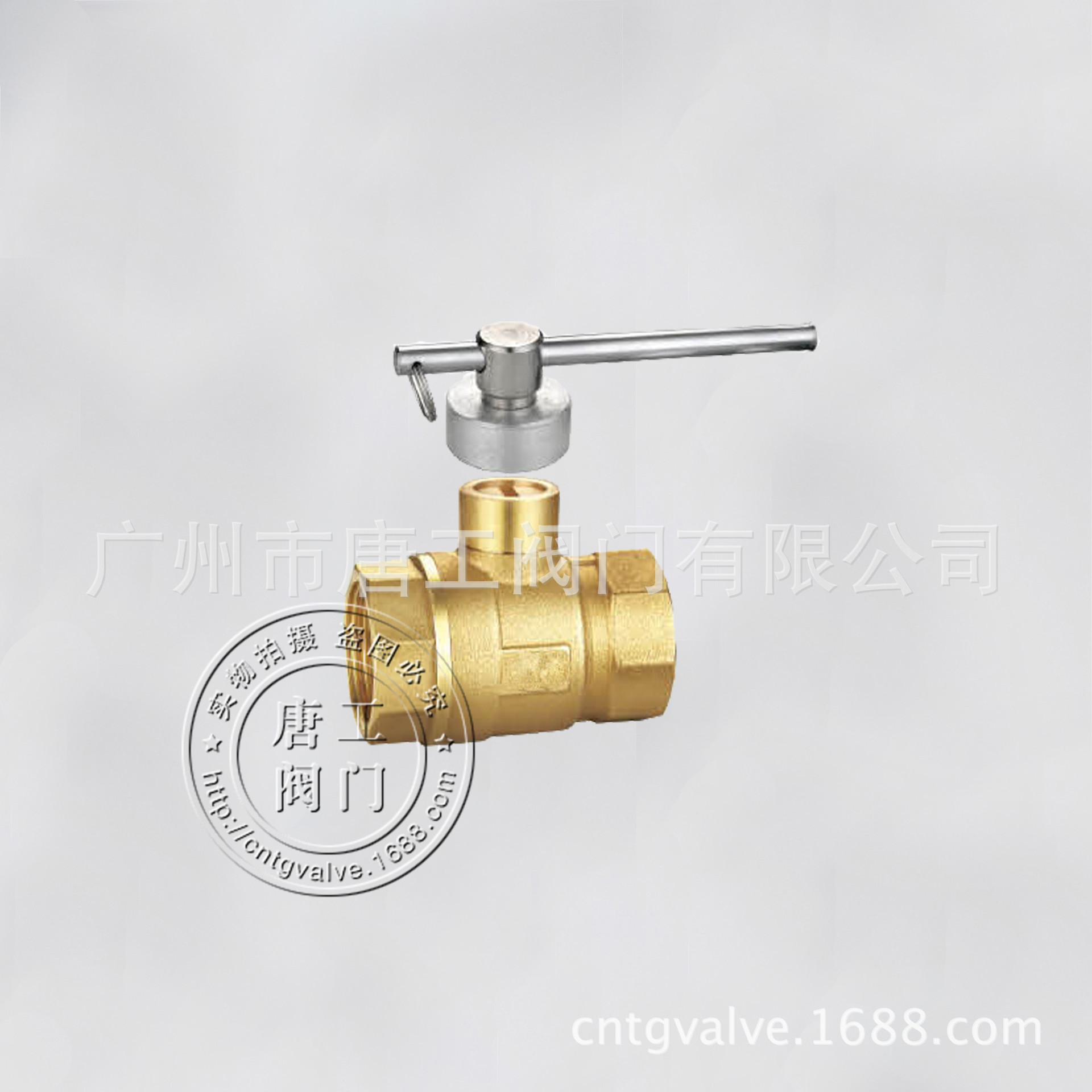 厂家直供磁性锁闭球阀 216型黄铜外置磁性锁闭阀 锁闭黄铜球阀