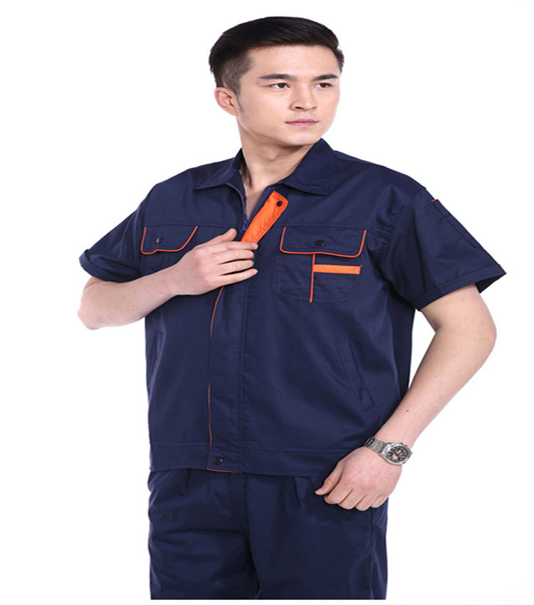 夏装工作服汽修服劳保服半袖工厂车间工作服