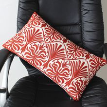 现代简约棉帆布刺绣沙发抱枕套客厅卧室办公装饰布艺座椅枕套