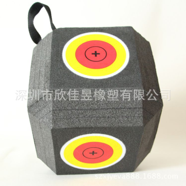 多面可用立体xpe筛子箭靶复合弓外携方便箭靶射击训练靶射箭靶