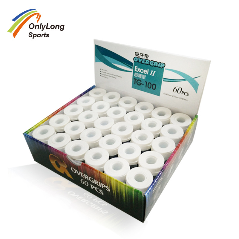 阿尔法ALPHA 吸汗带TG100 羽毛球网球拍弹弓超薄粘性手胶握把胶