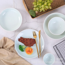 Bộ đồ ăn bằng sứ khách sạn bát sứ gia đình đặt kiểu Nhật Bản kiểu Bắc Âu đơn giản retro món ăn nhà cơm bát Món ăn
