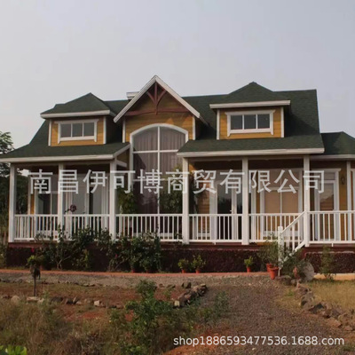 户外防腐木屋定制仿古木房子养老别墅客栈厂家直销双层民宿小木屋|ms