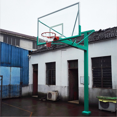 固定式单臂篮球架室外体育健身器材中小学比赛用篮球架固定篮球架