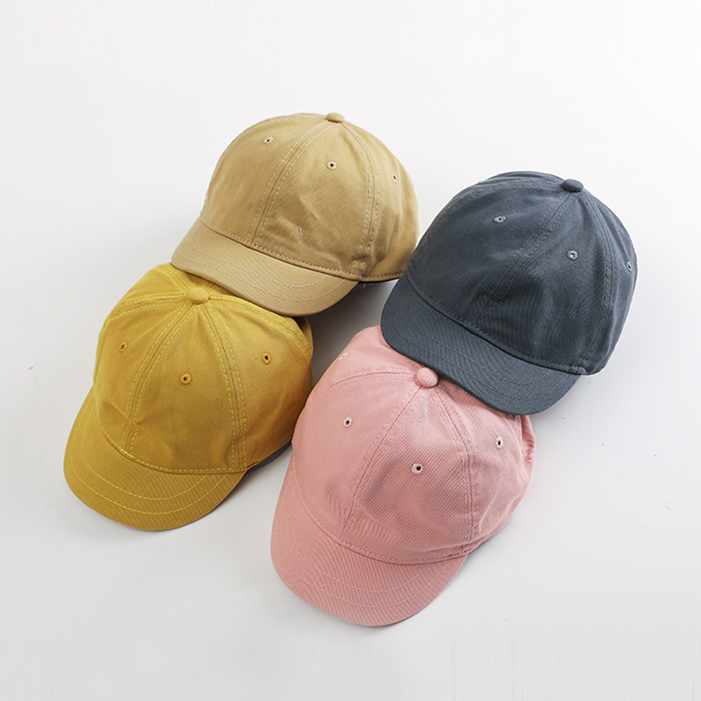 New Korean Vintage Short Brim Solid Color Baseball Hat Wholesale Nihaojewelry display picture 1