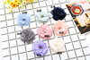 Korean hairpiece shoes Flower supplementary materials Flower Burning edge flowers eight pieces and cores