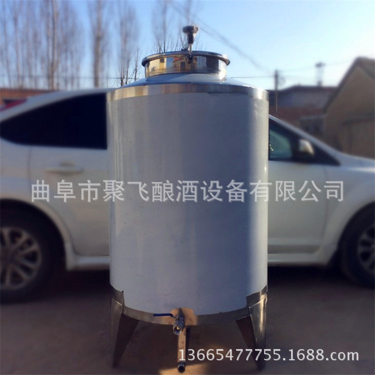 加工不锈钢2吨立式密封酒容器 不锈钢储酒白钢罐厂家