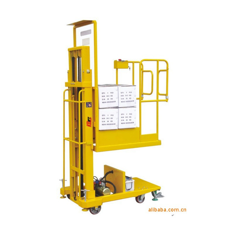 厂家供应高空取货车 液压搬运 高起升降液压堆高车半电动取货车