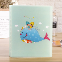 6-inch plasticized small photo album with 52 photos of interstitial PP plastic sheets, insert pocket children's and baby photo album