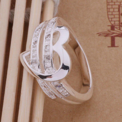 Heart Shape Pattern Women's Gender Simple Style Heart Shape Zircon Alloy Wholesale Rings