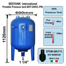 土耳其 BESTANK 200L 隔膜式气压罐 膨胀罐 无负压供水系统稳压罐
