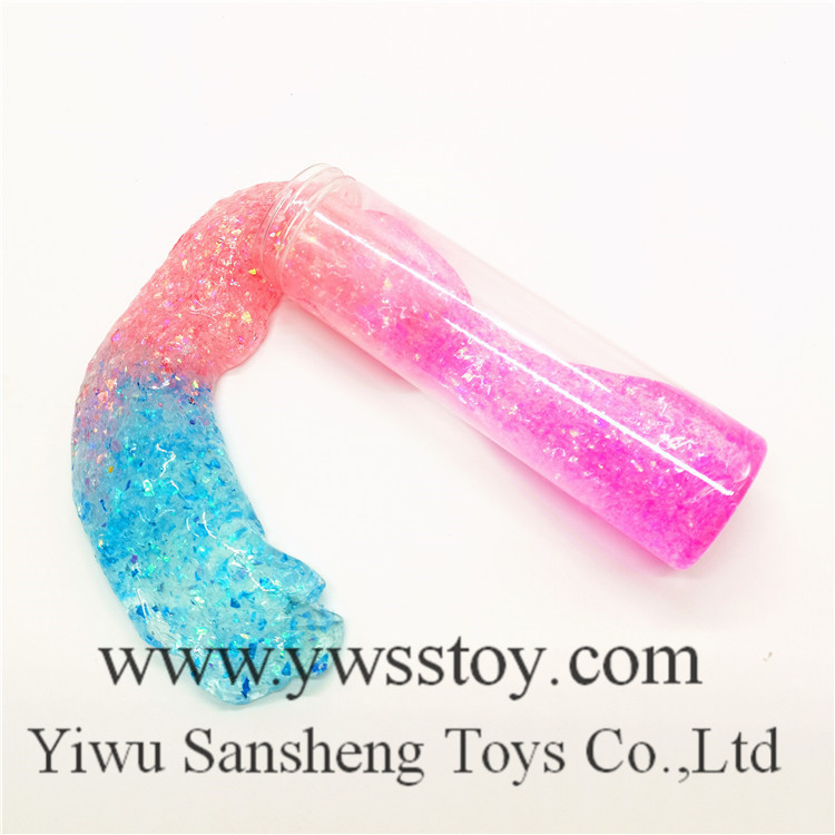 三色长条金箔水晶泥