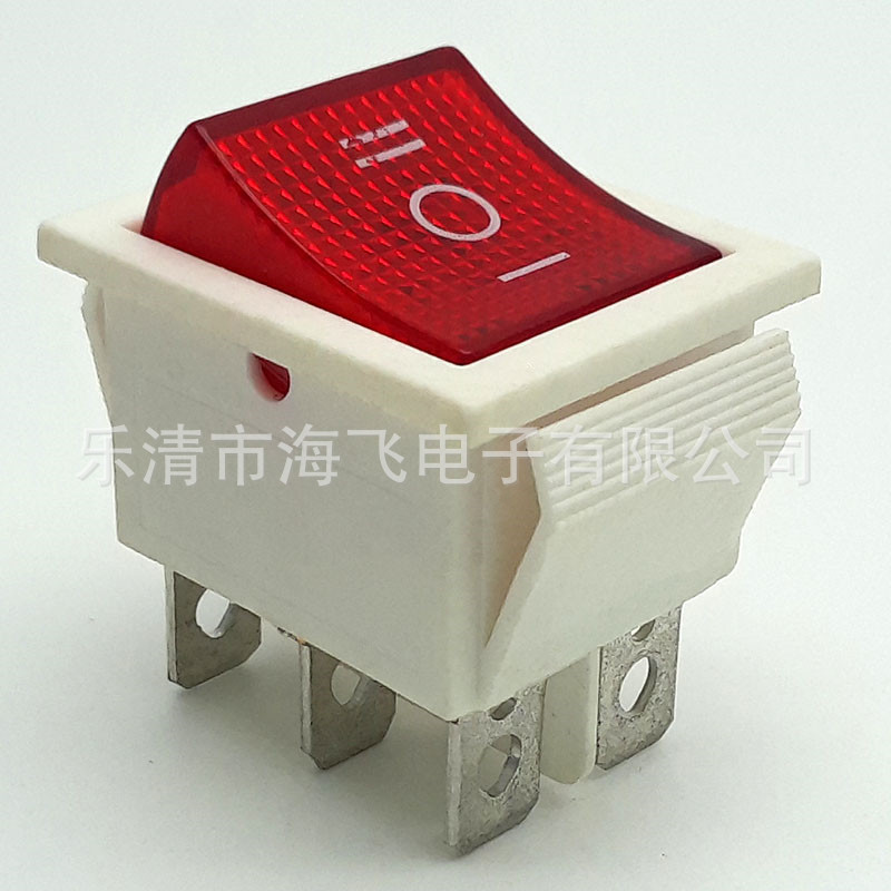 KCD4系列带灯船形开关，四脚或六脚带灯船型开关系列