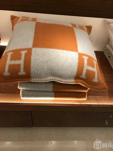 Woven jacquard pillow pillow case H pillow H blanket cushion sofa wool pillow Nordic home pillow case