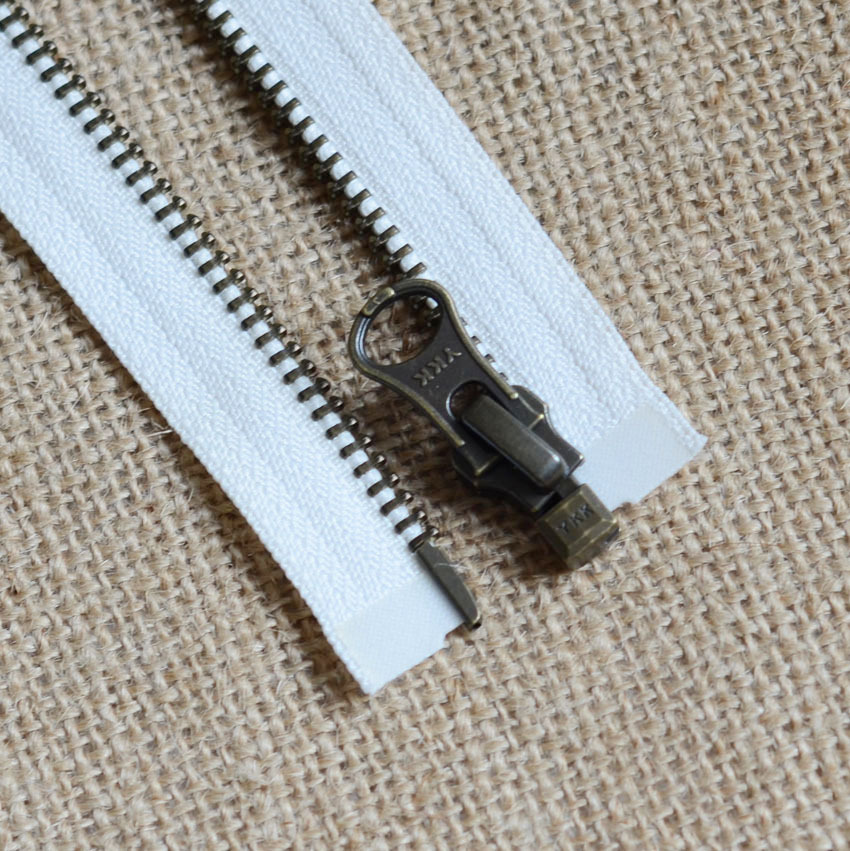 YKK金属拉链 订购5#青古铜单开拉链 YKK原产服装外套 门襟拉链