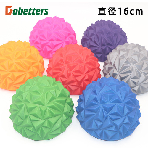 Fascia foot massage hemisphere balance training ball fitness yoga ball massage ball inflatable diamond pattern durian ball