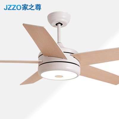 北欧现代餐厅吊扇灯风扇灯美式吊扇简约家用卧室LED风扇吊灯|ms