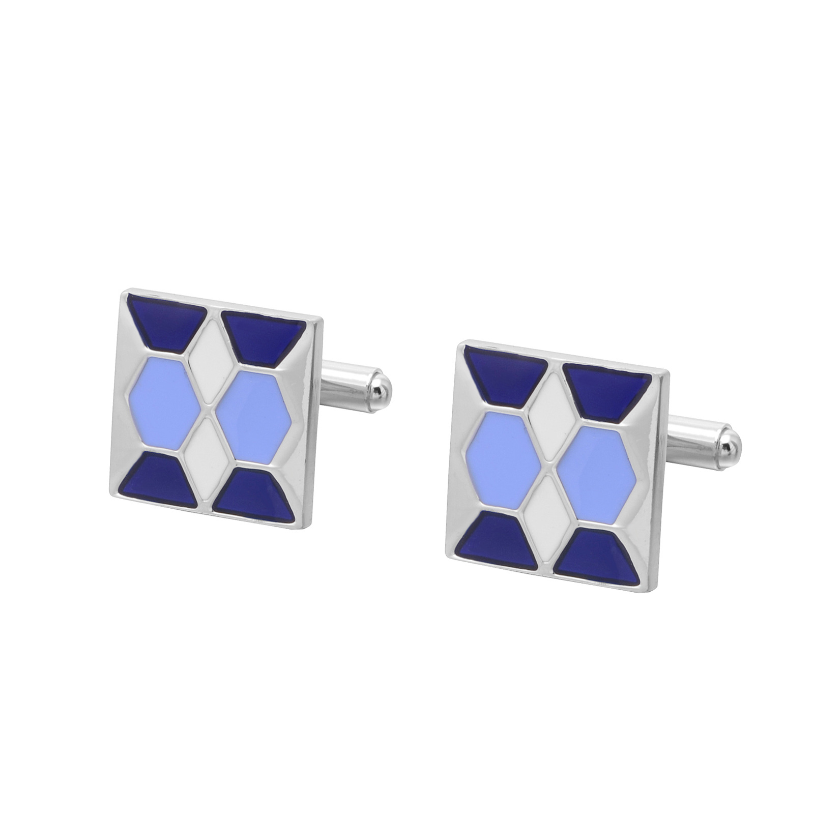 Manufacturers supply men's classic casual cufflinks copper drop color glaze cufflinks French simple cufflinks in stock