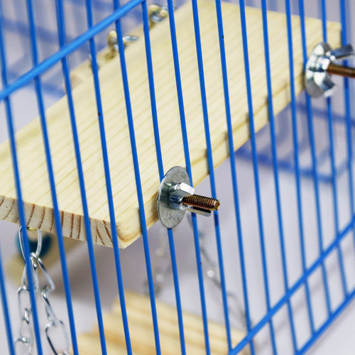 Small, medium and large parrot toy chinchilla, squirrel guinea pig three-piece set, parrot springboard, ladder bird cage